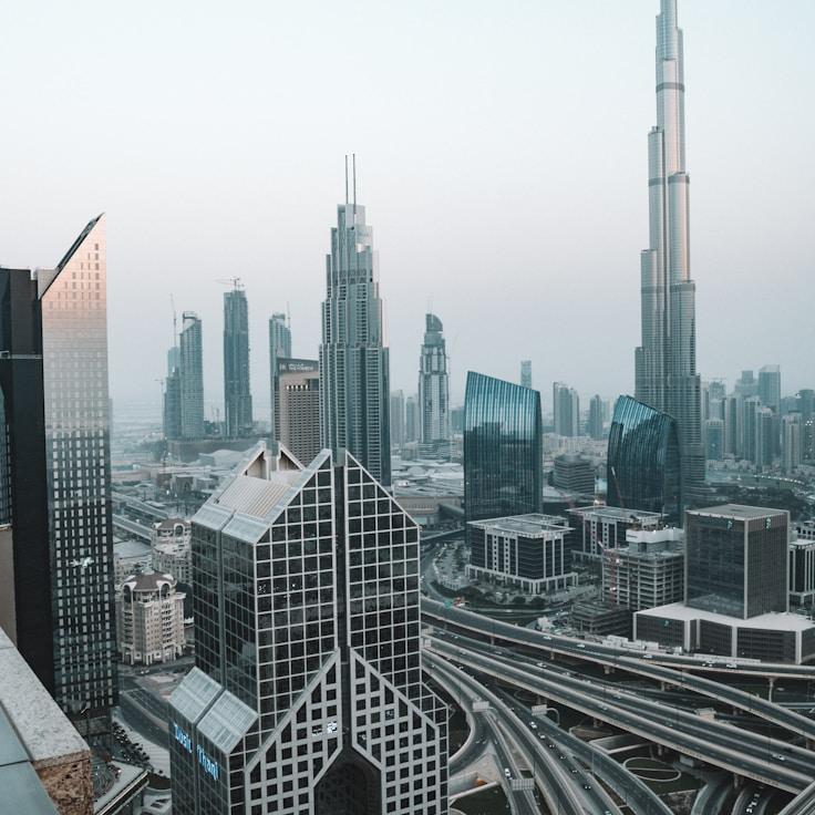 City skyline in Amsterdam, Netherlands